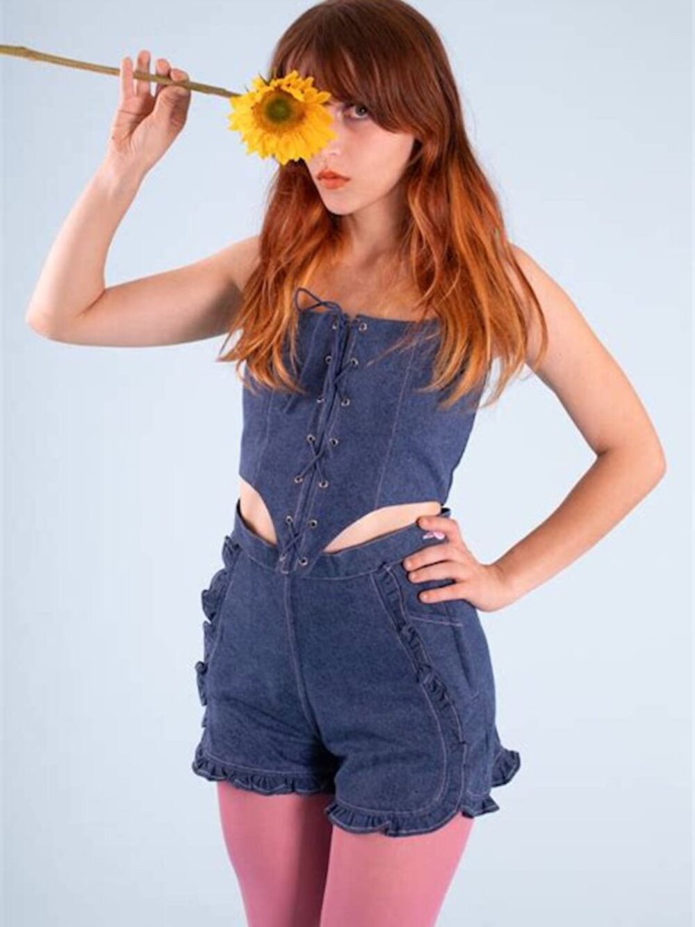 Samantha Pleet Ruffle Shorts - Picture 5 of 5